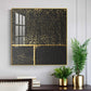 Black and Gold Reverie Glass Finish Square Wall Art
