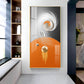 Radiant Fusion Glass Finish Vertical Wall Art