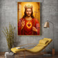 Christian God jesus Glass Finish Vertical Wall Art