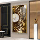 Aquatic Realm Glass Finish Vertical Wall Art