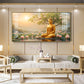 Buddha In Vibrance Light Glass Finish Horizontal Wall Art