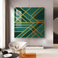 Emerald Radiance Glass Finish Square Wall Art