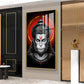 Ram Bhakat Bajarang Bali Glass Finish Vertical Wall Art