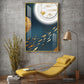 Tranquil Fish In White Space Glass Finish Vertical Wall Art