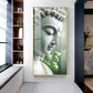 Enlightened Presence Glass Finish Vertical Wall Art