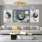 Serenity in Color Glass Finish Wall Art (Set Of 3)