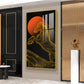 Equinox Elegance Glass Finish Vertical Wall Art