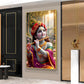 Bihari Ji Glass Finish Vertical Wall Art