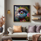Botanical Gaze Glass Finish Square Wall Art