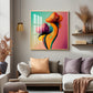 Radiant Petal Artistry Glass Finish Square Wall Art