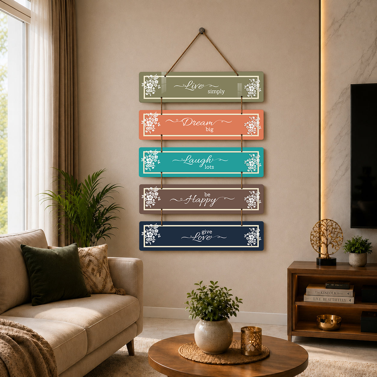 Motivational Quote Wooden Wall Hanging