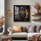 Enchanted Owl Glass Finish Square Wall Art