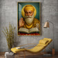 Sikh Guru Nanak Dev Ji Glass Finish Vertical Wall Art