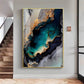 Mystic Waves Glass Finish Vertical Wall Art