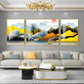 Majestic Mountain Views Glass Finish Wall Art (Set Of 3)