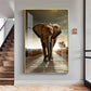 Urban Safari Living Room Adventure Glass Finish Vertical Wall Art