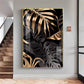 LuxeLeaf Glass Finish Vertical Wall Art