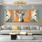 Vase of Blooms Glass Finish Wall Art (Set Of 3)