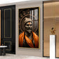 Chhatrapati Shivaji Maharaj Ji Glass Finish Vertical Wall Art