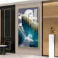 Frosted Heights Glass Finish Vertical Wall Art