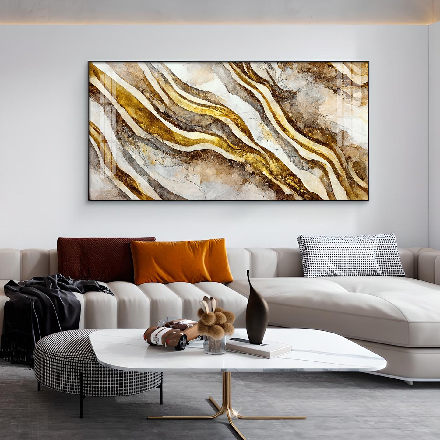 Relanta Glass Finish Horizontal Wall Art