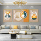 Jumping Towards Light Glass Finish Wall Art (Set Of 3)
