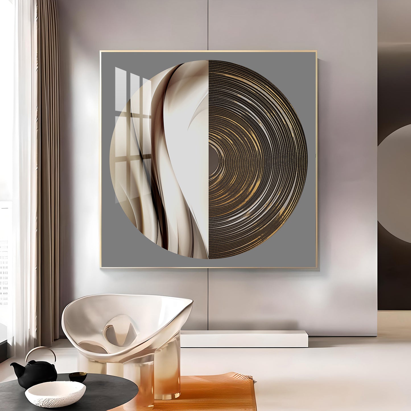 Orbit Dreamday Glass Finish Square Wall Art