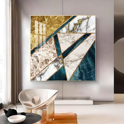 Luxe Serenity Glass Finish Square Wall Art