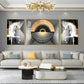 White Horse Harmony Glass Finish Wall Art (Set Of 3)