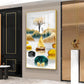 Lakeside Elegance Glass Finish Vertical Wall Art
