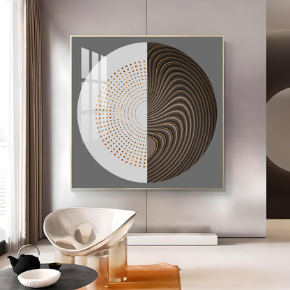 Sphere of Innovation Glass Finish Square Wall Art