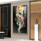 Serene Swimmers Glass Finish Vertical Wall Art