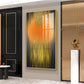 Birds Over the Canopy Glass Finish Vertical Wall Art