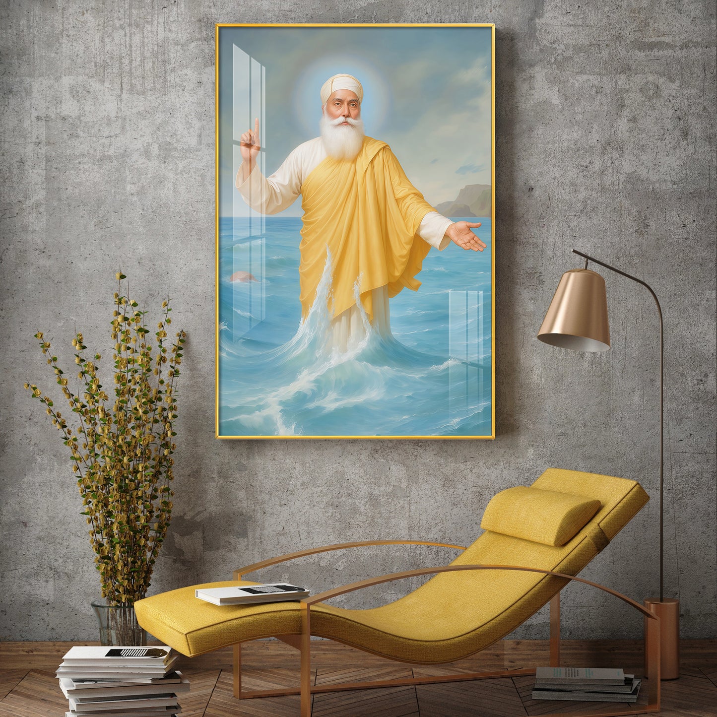 Hands of Harmony Glass Finish Vertical Wall Art