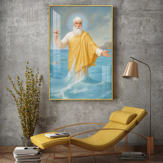 Hands of Harmony Glass Finish Vertical Wall Art
