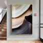 Fluid Horizons Glass Finish Vertical Wall Art