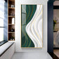 Ethereal Expressions Glass Finish Vertical Wall Art