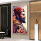 Jai Shivaji Maharaj Glass Finish Vertical Wall Art