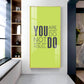 Do More Say Less Motivational Glass Finish Vertical Wall Art