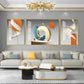 Vivid Abstract Glass Finish Wall Art (Set Of 3)