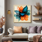 Abstract Ethereal Petals Glass Finish Square Wall Art