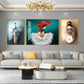 Retreat Abstract Glass Finish Wall Art (Set Of 3)