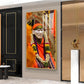 Shirdi Sai Baba Glass Finish Vertical Wall Art