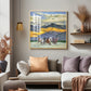 Horses in Motion Glass Finish Square Wall Art