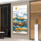 Mountains and Water Glass Finish Vertical Wall Art