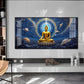 Celestrial Buddha Glass Finish Horizontal Wall Art