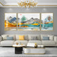 Mountain Scenery Glass Finish Wall Art (Set Of 3)