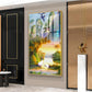 Birds in a Cascading Dream Glass Finish Vertical Wall Art