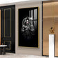 Lord Bajarang Bali Glass Finish Vertical Wall Art