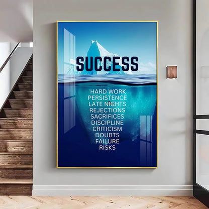 Perseverance Pro Glass Finish Vertical Wall Art